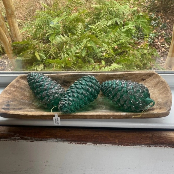 Anthropologie Glitter Pinecone Christmas Ornament - Picture 2 of 2